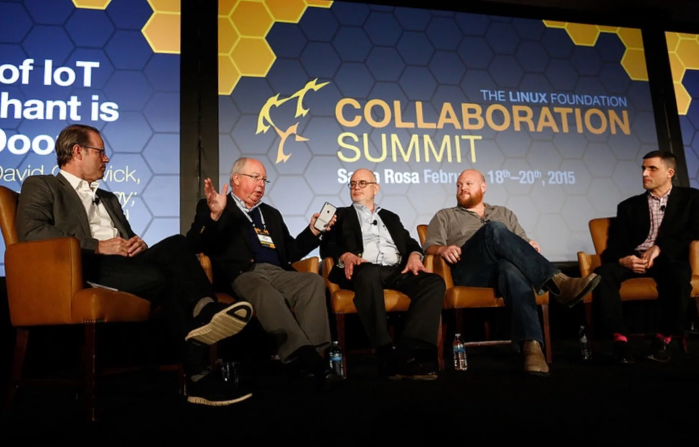 A panel discussion at The Linux Foundation Collaboration Summit.